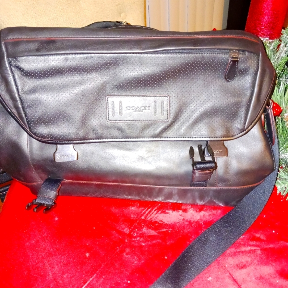 Leather Coach Briefcase